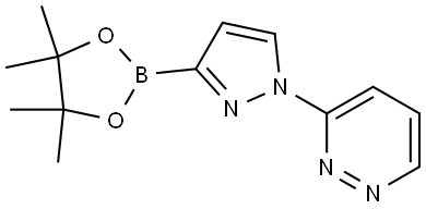 1-(Pyridazin-3-yl)-1H-pyrazole-3-boronic acid pinacol ester Struktur