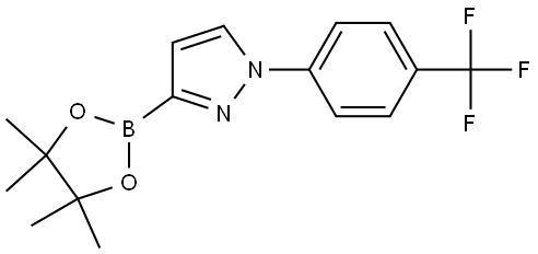 1-(4-Trifluoromethylphenyl)-1H-pyrazole-3-boronic acid pinacol ester Struktur