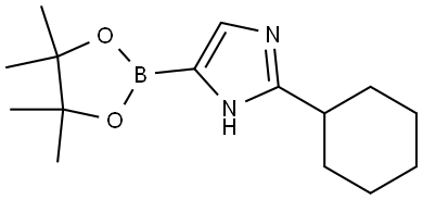 2-Cyclohexylimidazole-4-boronic acid pinacol ester Struktur