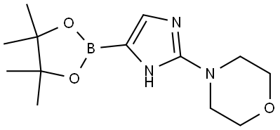 2-(Morpholino)imidazole-4-boronic acid pinacol ester Struktur