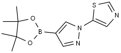 1-(Thiazol-5-yl)pyrazole-4-boronic acid pinacol ester Struktur