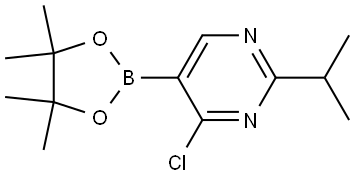 4-Chloro-2-(iso-propyl)pyrimidine-5-boronic acid pinacol ester Struktur