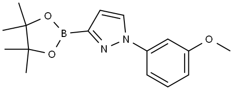 1-(3-Methoxyphenyl)-1H-pyrazole-3-boronic acid pinacol ester Structure