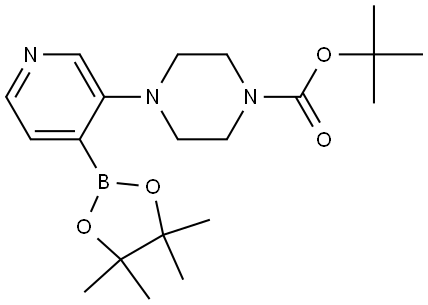 3-(N-Boc-piperazin-1-yl)pyridine-4-boronic acid pinacol ester Struktur