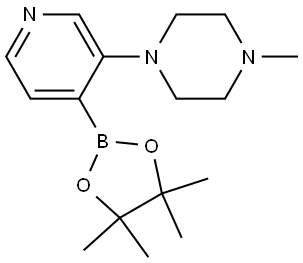 3-(N-Methylpiperazin-1-yl)pyridine-4-boronic acid pinacol ester Struktur