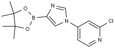 1-(2-Chloro-4-pyridyl)imidazole-4-boronic acid pinacol ester Struktur