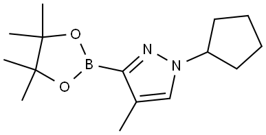 4-Methyl-1-cyclopentyl-1H-pyrazole-3-boronic acid pinacol ester Struktur