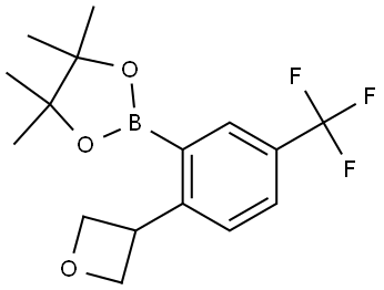 4,4,5,5-tetramethyl-2-(2-(oxetan-3-yl)-5-(trifluoromethyl)phenyl)-1,3,2-dioxaborolane Struktur