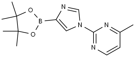 1-(4-Methylpyrimidin-2-yl)-1H-imidazole-4-boronic acid pinacol ester Struktur