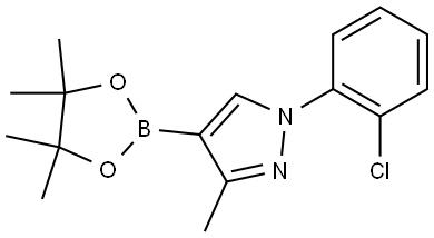 3-Methyl-1-(2-chlorophenyl)-1H-pyrazole-4-boronic acid pinacol ester Struktur