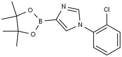 1-(2-Chlorophenyl)imidazole-4-boronic acid pinacol ester Struktur