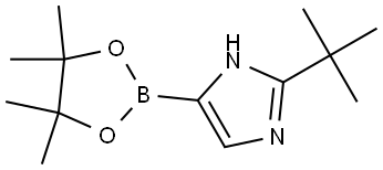 2-(tert-Butyl)imidazole-4-boronic acid pinacol ester Struktur