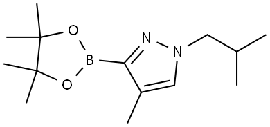 4-Methyl-1-(iso-butyl)-1H-pyrazole-3-boronic acid pinacol ester Struktur