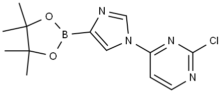 1-(2-Chloropyrimidin-4-yl)-1H-imidazole-4-boronic acid pinacol ester Struktur