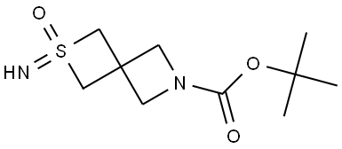 tert-butyl 2-imino-2-oxo-2lambda6-thia-6-azaspiro[3.3]heptane-6-carboxylate Struktur