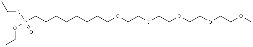 m-PEG5-(CH2)8-phosphonic acid ethyl ester Struktur