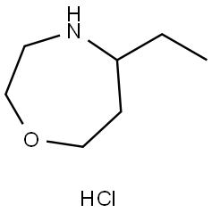 5-ethyl-1,4-oxazepane hydrochloride Struktur