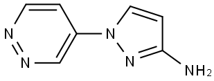 1H-Pyrazol-3-amine, 1-(4-pyridazinyl)- Struktur