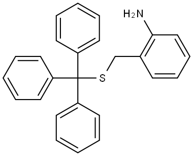 Benzenamine, 2-[[(triphenylmethyl)thio]methyl]- Struktur