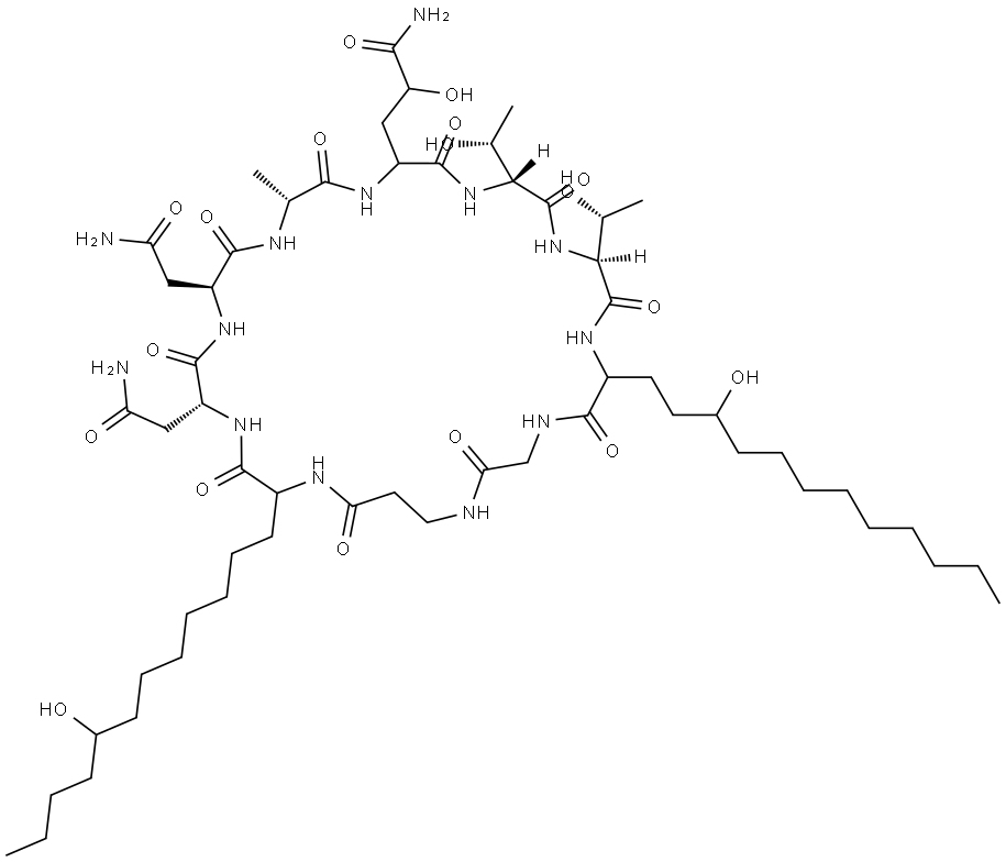 Arborcandin A Struktur