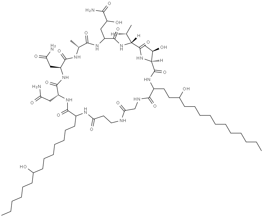 Arborcandin F Struktur