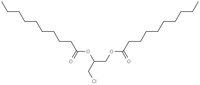 1,2-Didecanoyl-3-chloropropanediol Struktur