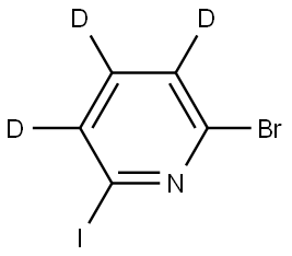 2-bromo-6-iodopyridine-3,4,5-d3 Struktur