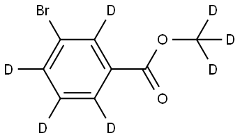 methyl-d3 3-bromobenzoate-2,4,5,6-d4 Struktur