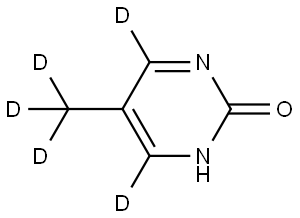 5-(methyl-d3)pyrimidin-4,6-d2-2-ol Struktur