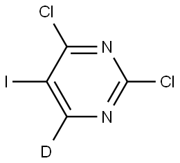 2,4-dichloro-5-iodopyrimidine-6-d Struktur