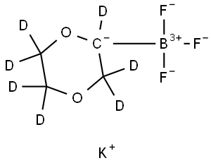 potassium (1,4-dioxan-2-yl-d7)trifluoroborate Struktur