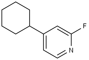 4-Cyclohexyl-2-fluoropyridine Struktur