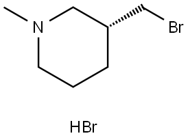 (R)-3-(Bromomethyl)-1-methylpiperidine hydrobromide Struktur