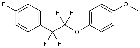 1-Methoxy-4-[1,1,2,2-tetrafluoro-2-(4-fluorophenyl)ethoxy]benzene Struktur