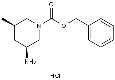 benzyl (3R,5S)-3-amino-5-methyl-piperidine-1-carboxylate hydrochloride Struktur