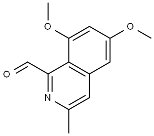 6,8-Dimethoxy-3-methyl-1-isoquinolinecarboxaldehyde Struktur