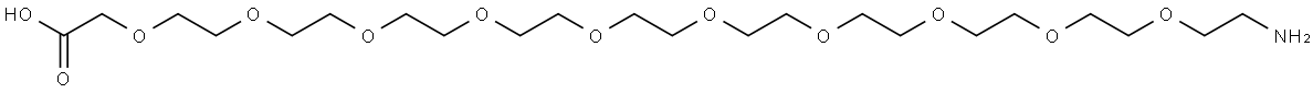 Amino-PEG10-CH2COOH Struktur