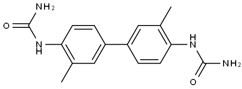 1,1'-(3,3'-dimethyl-[1,1'-biphenyl]-4,4'-diyl)diurea Struktur