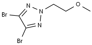 4,5-Dibromo-2-(2-methoxyethyl)-2H-1,2,3-triazole Struktur