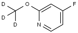 4-fluoro-2-(methoxy-d3)pyridine Struktur