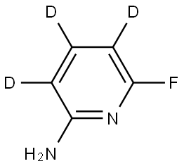 6-fluoropyridin-3,4,5-d3-2-amine Struktur