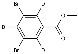 methyl 3,5-dibromobenzoate-2,4,6-d3 Struktur