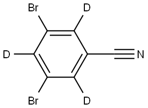 3,5-dibromobenzonitrile-2,4,6-d3 Struktur