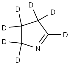 3,4-dihydro-2H-pyrrole-d7 Struktur