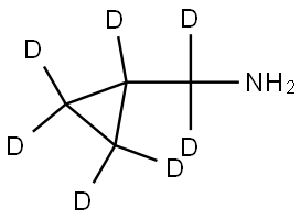 (cyclopropyl-d5)methan-d2-amine Struktur