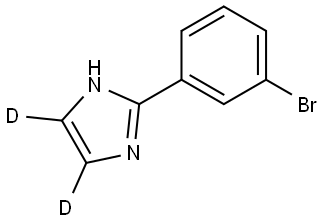 2-(3-bromophenyl)-1H-imidazole-4,5-d2 Struktur