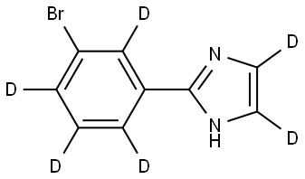 2-(3-bromophenyl-2,4,5,6-d4)-1H-imidazole-4,5-d2 Struktur