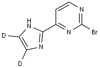 2-bromo-4-(1H-imidazol-2-yl-4,5-d2)pyrimidine Struktur