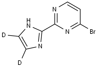 4-bromo-2-(1H-imidazol-2-yl-4,5-d2)pyrimidine Struktur