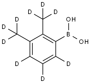 (2,3-bis(methyl-d3)phenyl-4,5,6-d3)boronic acid Struktur